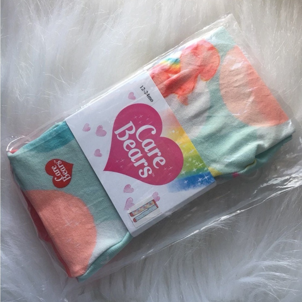 Baby bling bow care bears nylons